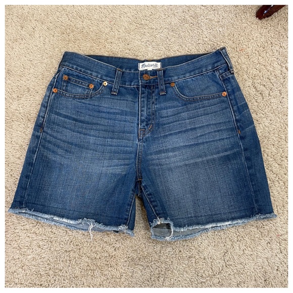 Madewell High-Rise Denim Shorts : Cutoff Edition - Picture 2 of 6